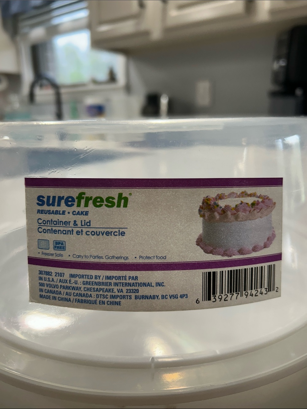 Clear Reusable Cake Container